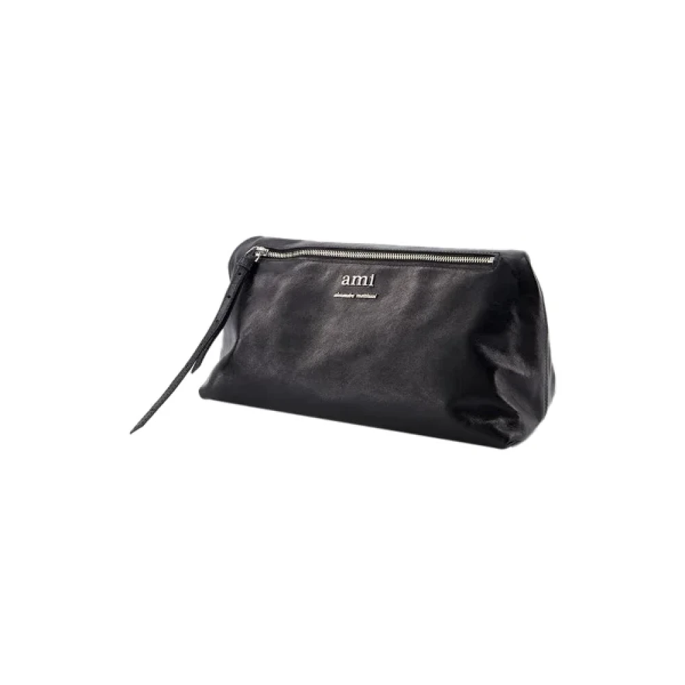 Ami Paris Leather shoulder-bags Black Dames