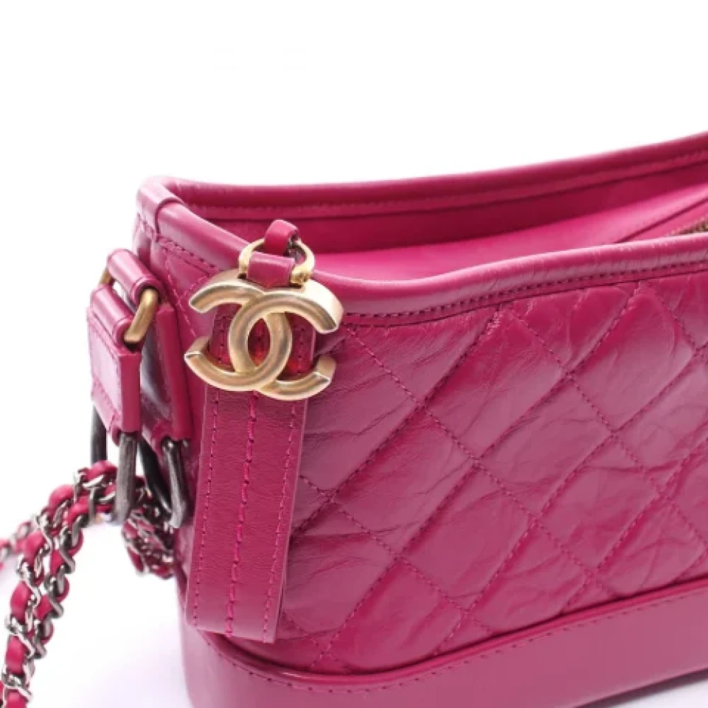 Chanel Vintage Pre-owned Leather shoulder-bags Pink Dames