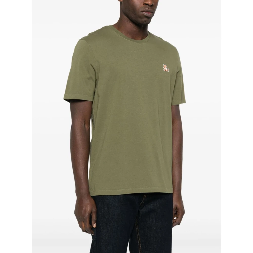 Maison Kitsuné Maison Kitsune T-shirts and Polos Green Heren
