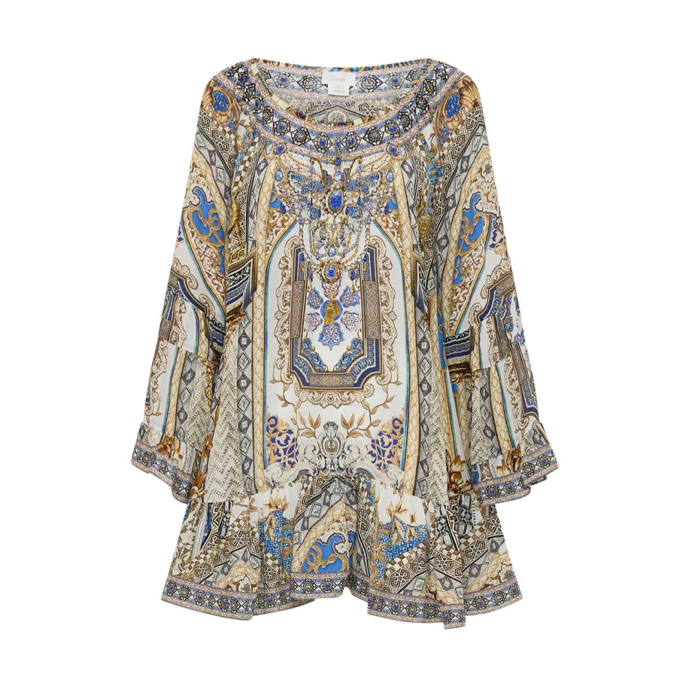 Camilla Ruche A-lijn Jurk Mozaïekstijl Multicolor Dames
