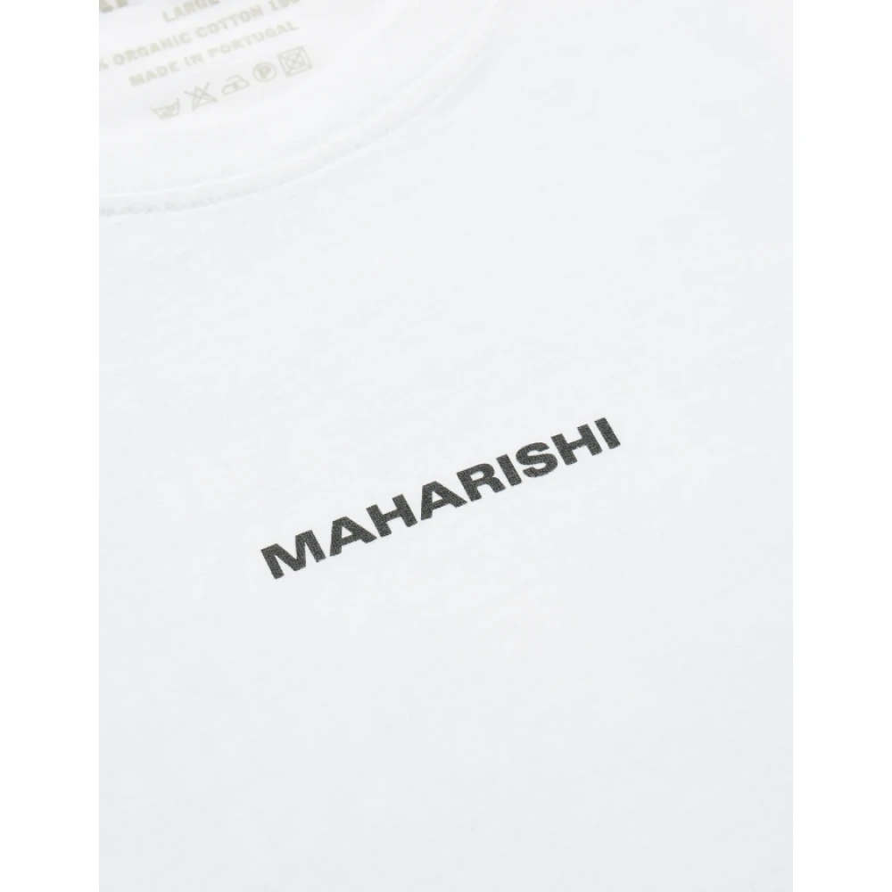 Maharishi De Man in het Masker Grafisch T-Shirt White Heren
