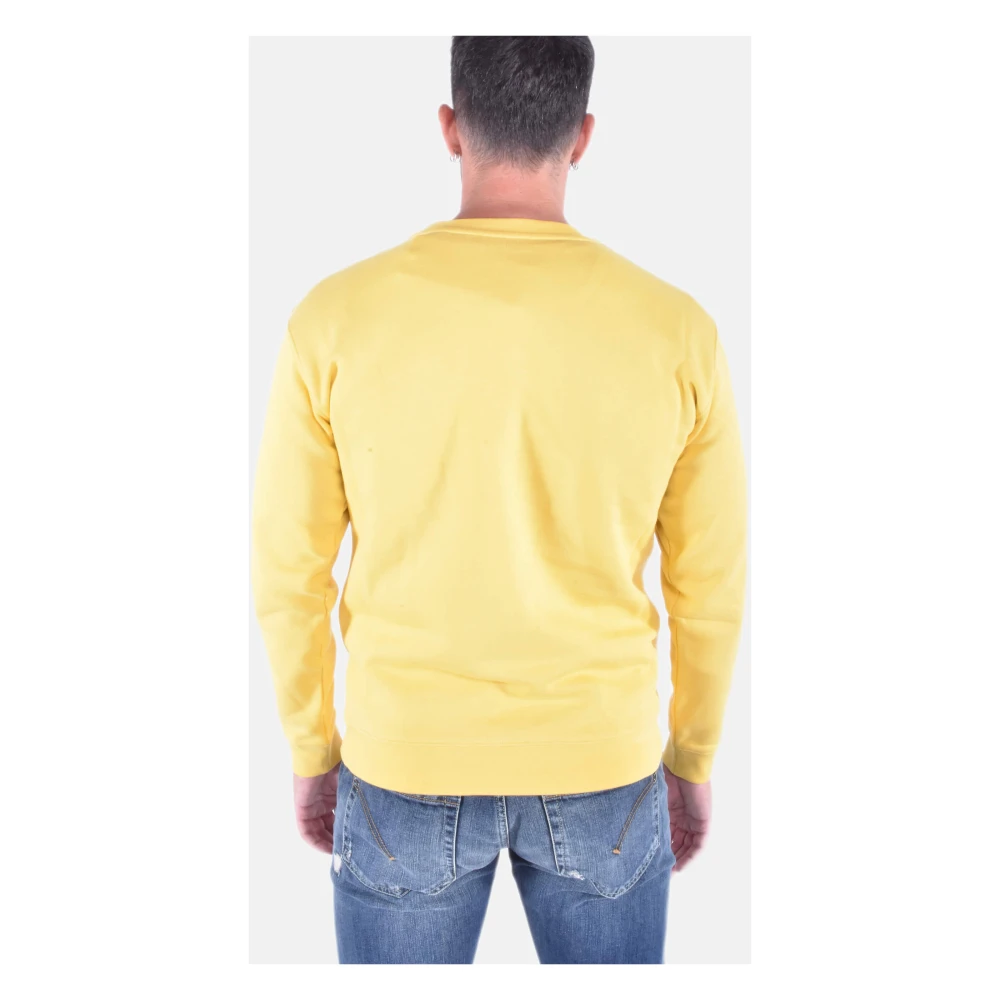 Dondup Logo Crewneck Sweatshirt Yellow Heren