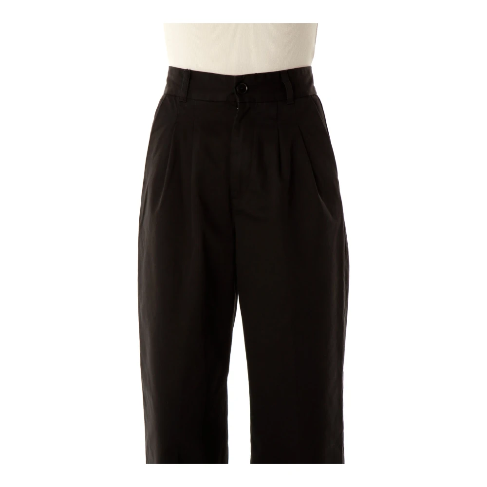Carhartt WIP Hoge Taille Loose Fit Twill Broek Black Dames