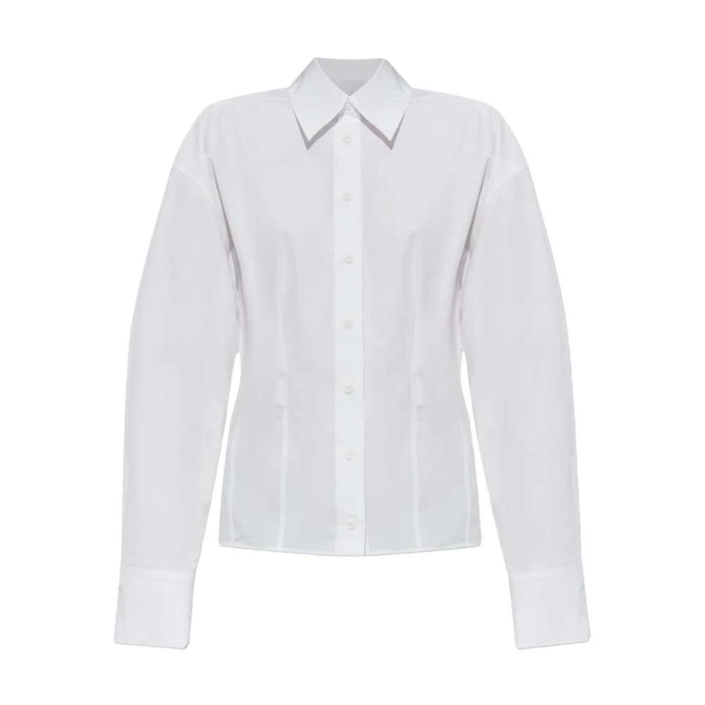 The Attico Women's White Fitted Shirt - Shirts - Xs - Blouses & Shirts