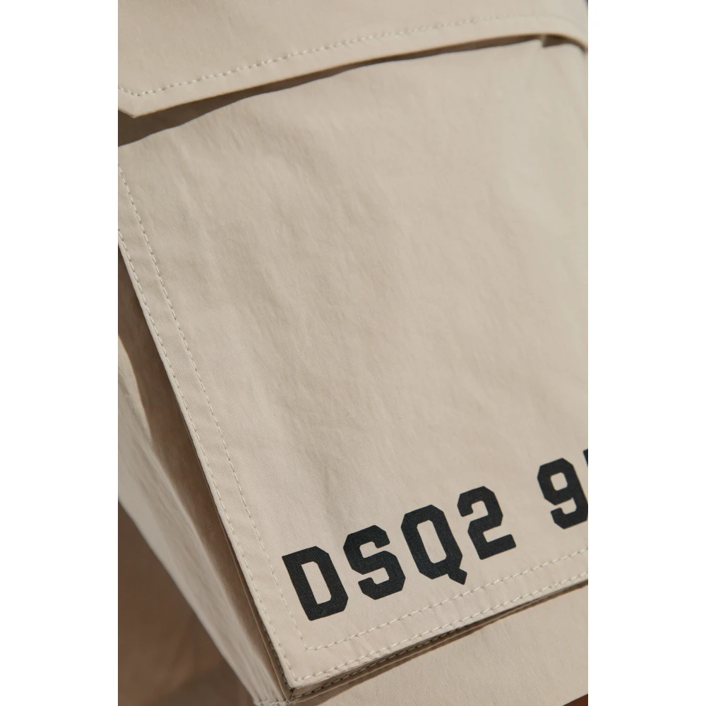 Dsquared2 Gedrukte shorts Beige Heren