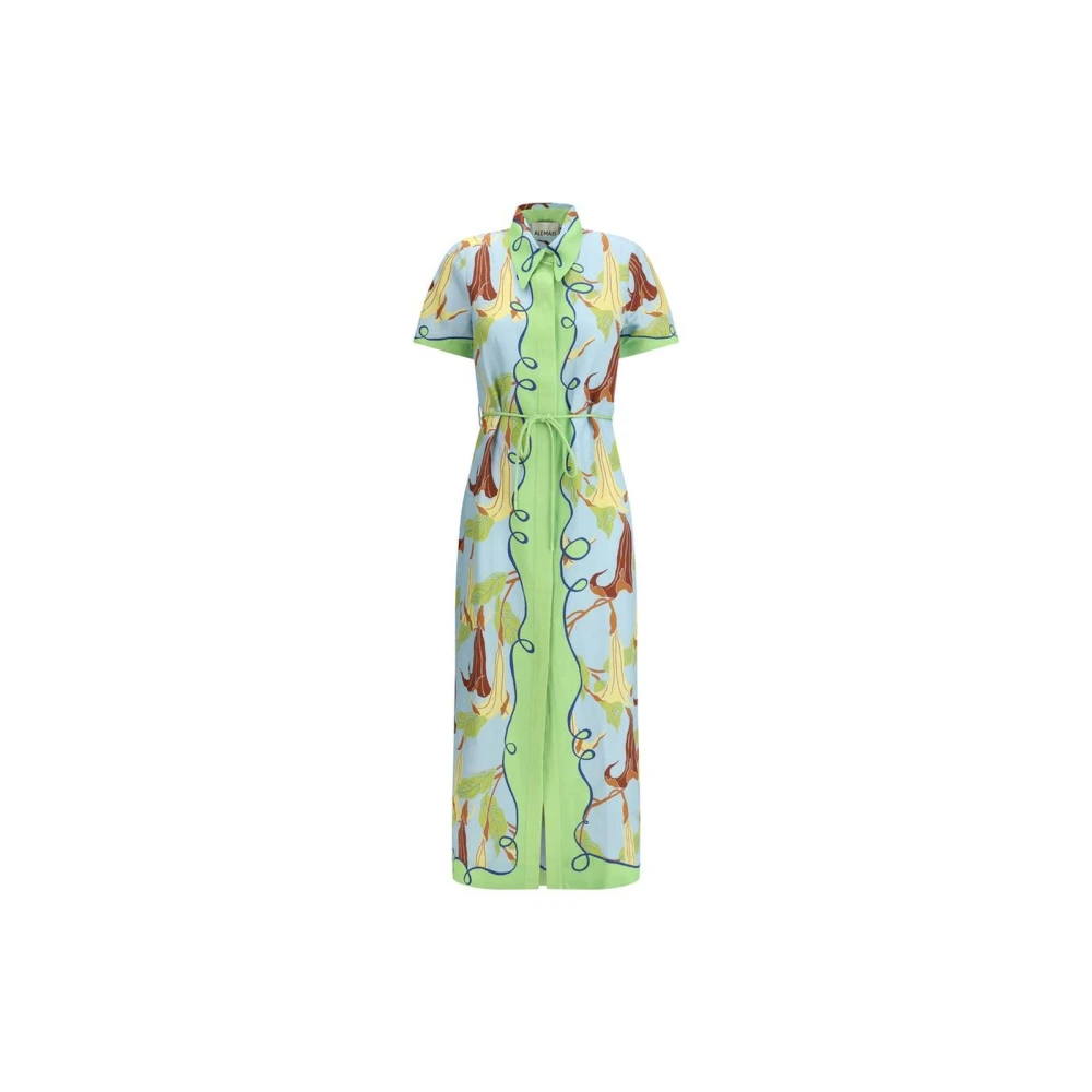 Alemais Bloemenoverhemdjurk met linttaille Multicolor Dames
