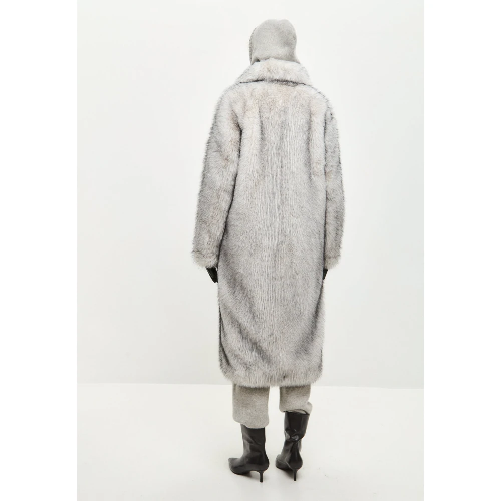 Cesare Gaspari Luxe Nep Bontjas Natalie- Grijs Gray Dames