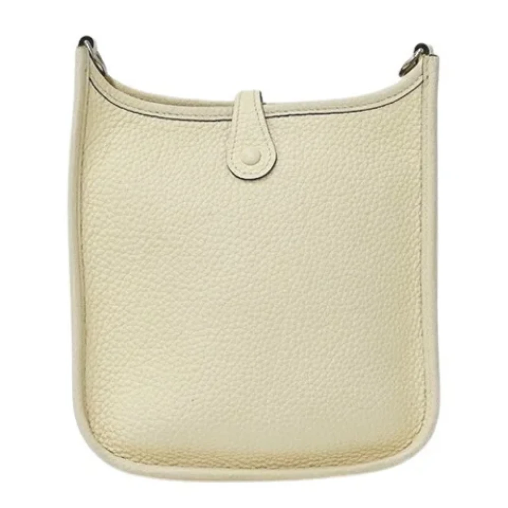 Hermès Vintage Pre-owned Leather shoulder-bags Beige Dames