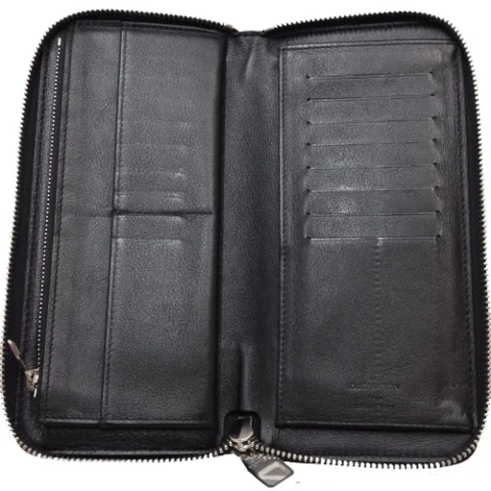 Louis Vuitton Vintage Pre-owned Leather wallets Black Heren