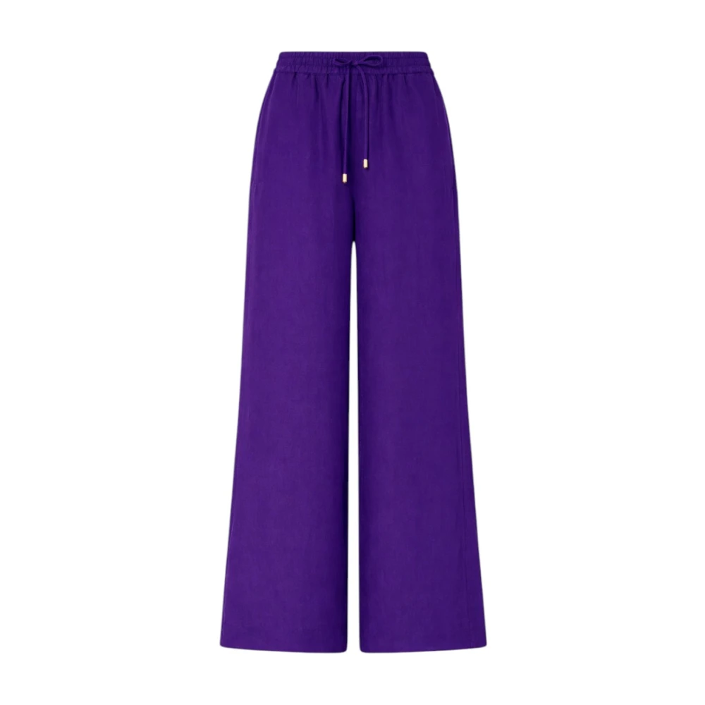 Liu Jo Mujer Morado Pantalones, Púrpura, Talla: Xl