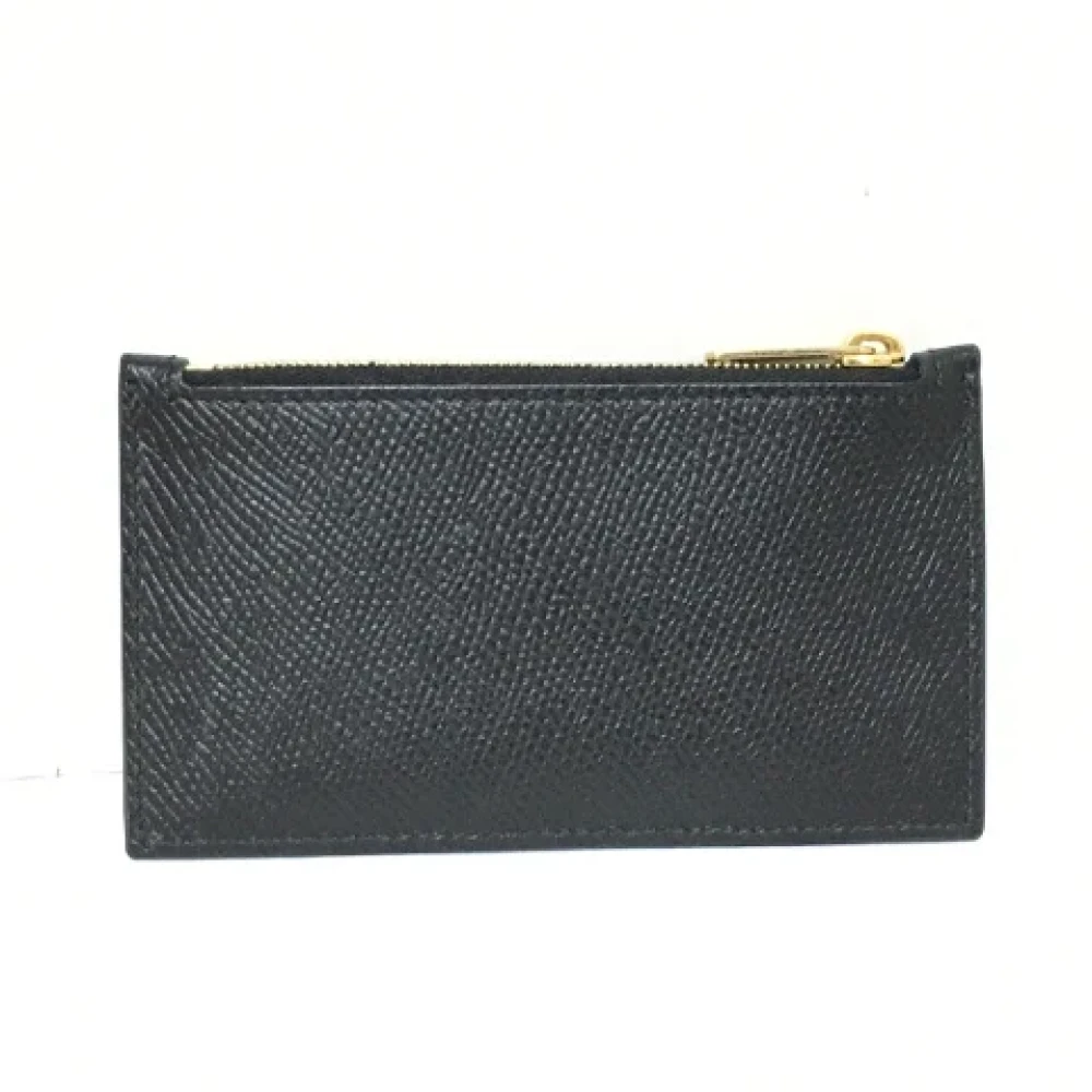 Celine Vintage Pre-owned Leather wallets Black Dames