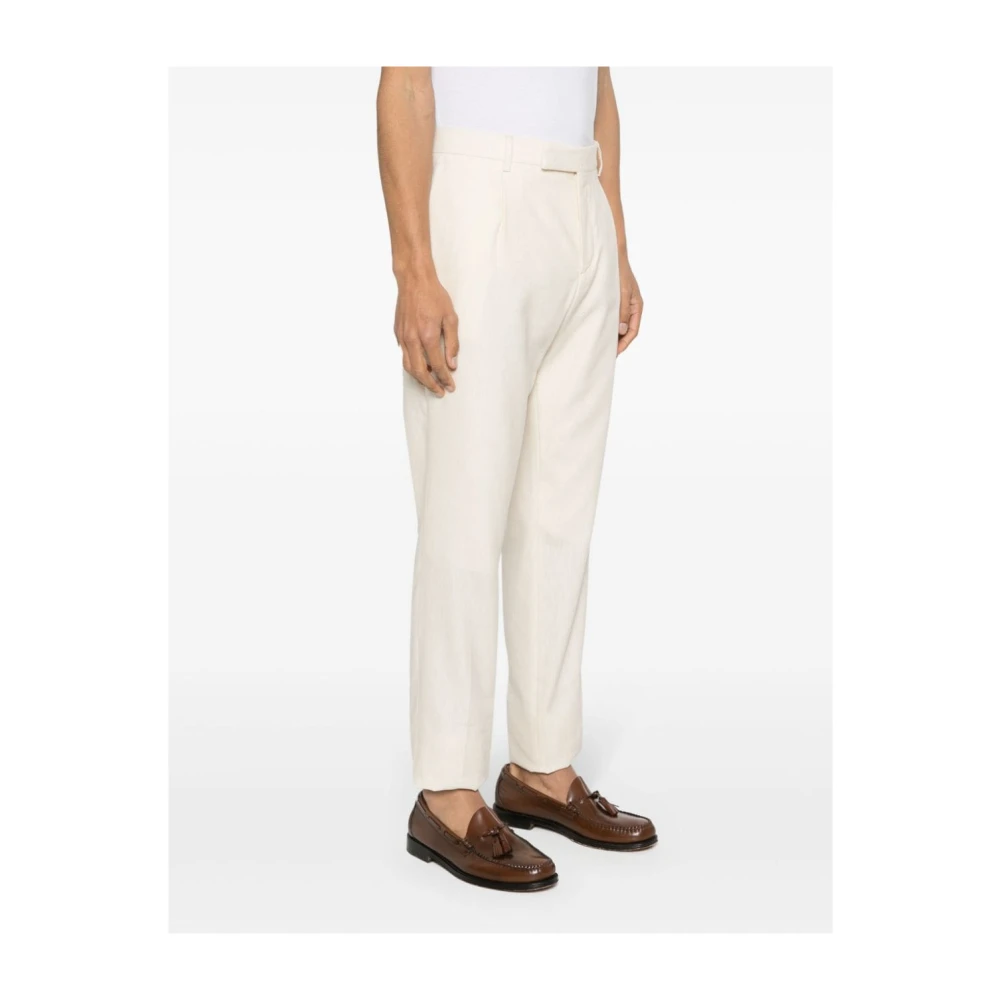 Lardini Roomkleurige Broek Beige Heren