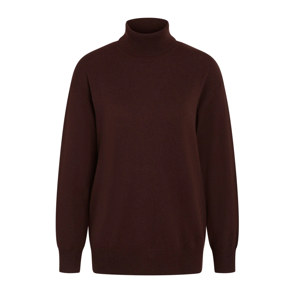Heartmade Bruine Gebreide Trui Losse Pasvorm Brown Dames