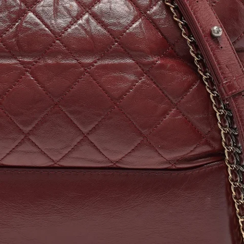 Chanel Vintage Pre-owned Leather shoulder-bags Red Dames