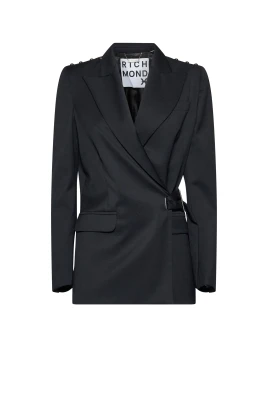 Double-Breasted Wrap Blazer