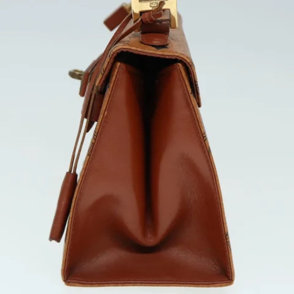MCM Pre-owned Canvas handbags Brown Dames