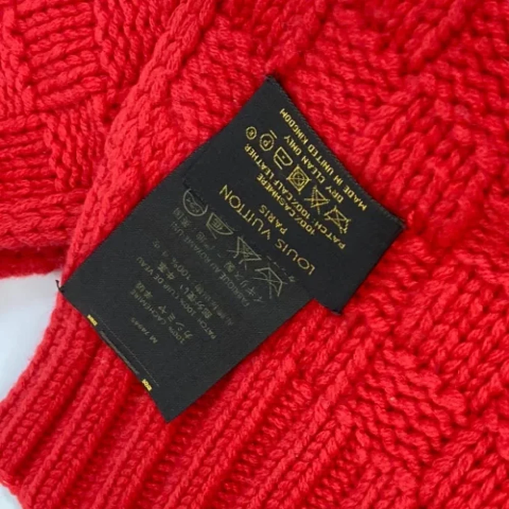 Louis Vuitton Vintage Pre-owned Fabric scarves Red Heren