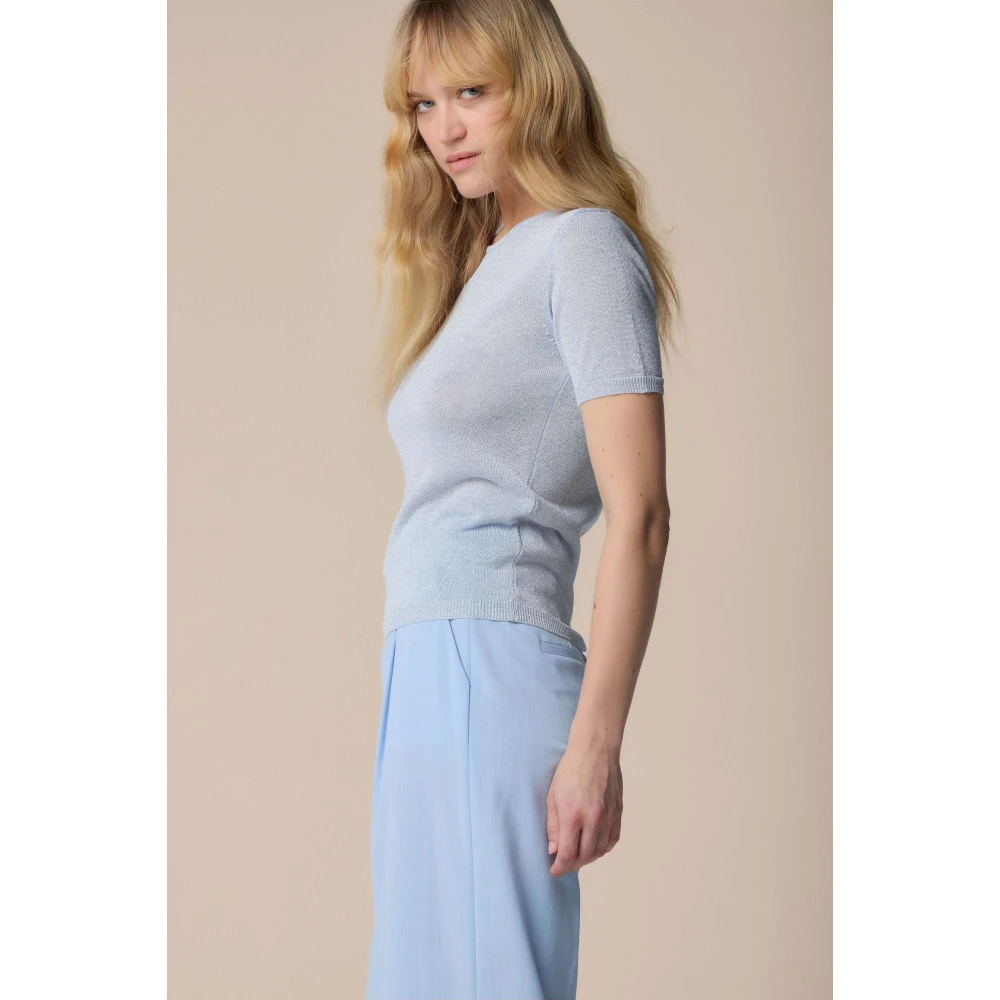 Kocca Stijlvolle ronde hals knitwear Blue Dames