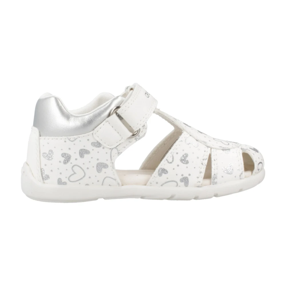 Geox Flickor Stiliga Sommar Sandaler White, Flicka