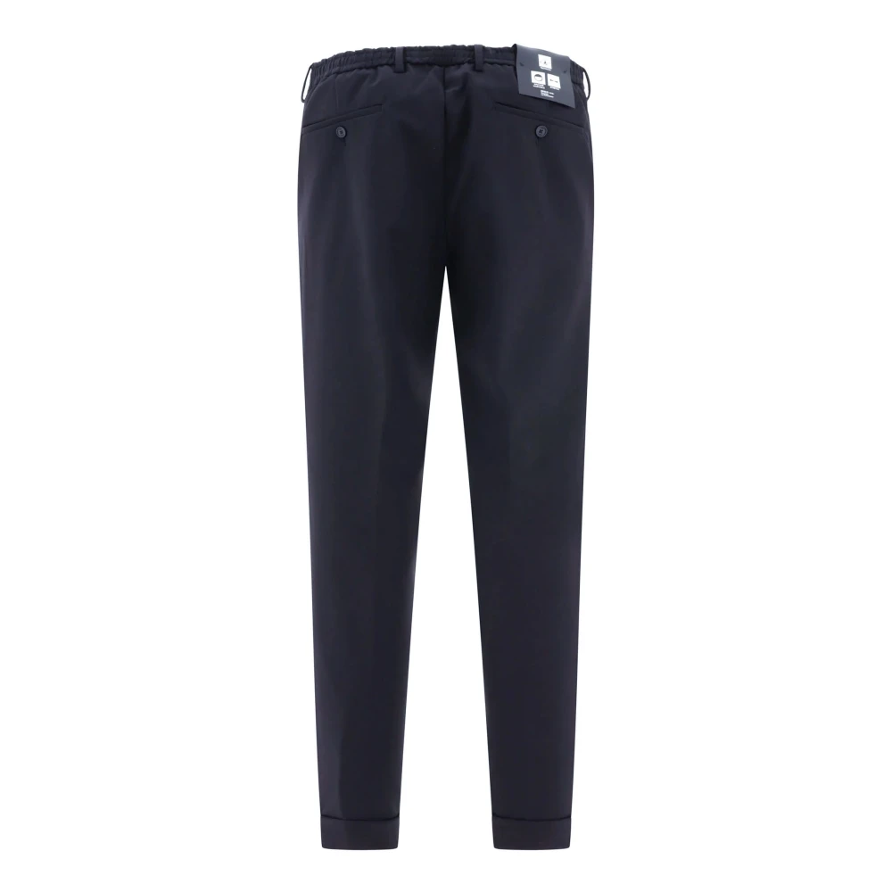 Briglia Blauwe Wol Trekkoord Broek Blue Heren
