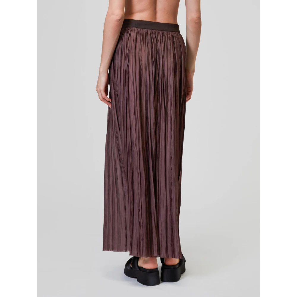 Roberto Collina Maxi Skirts Brown Dames