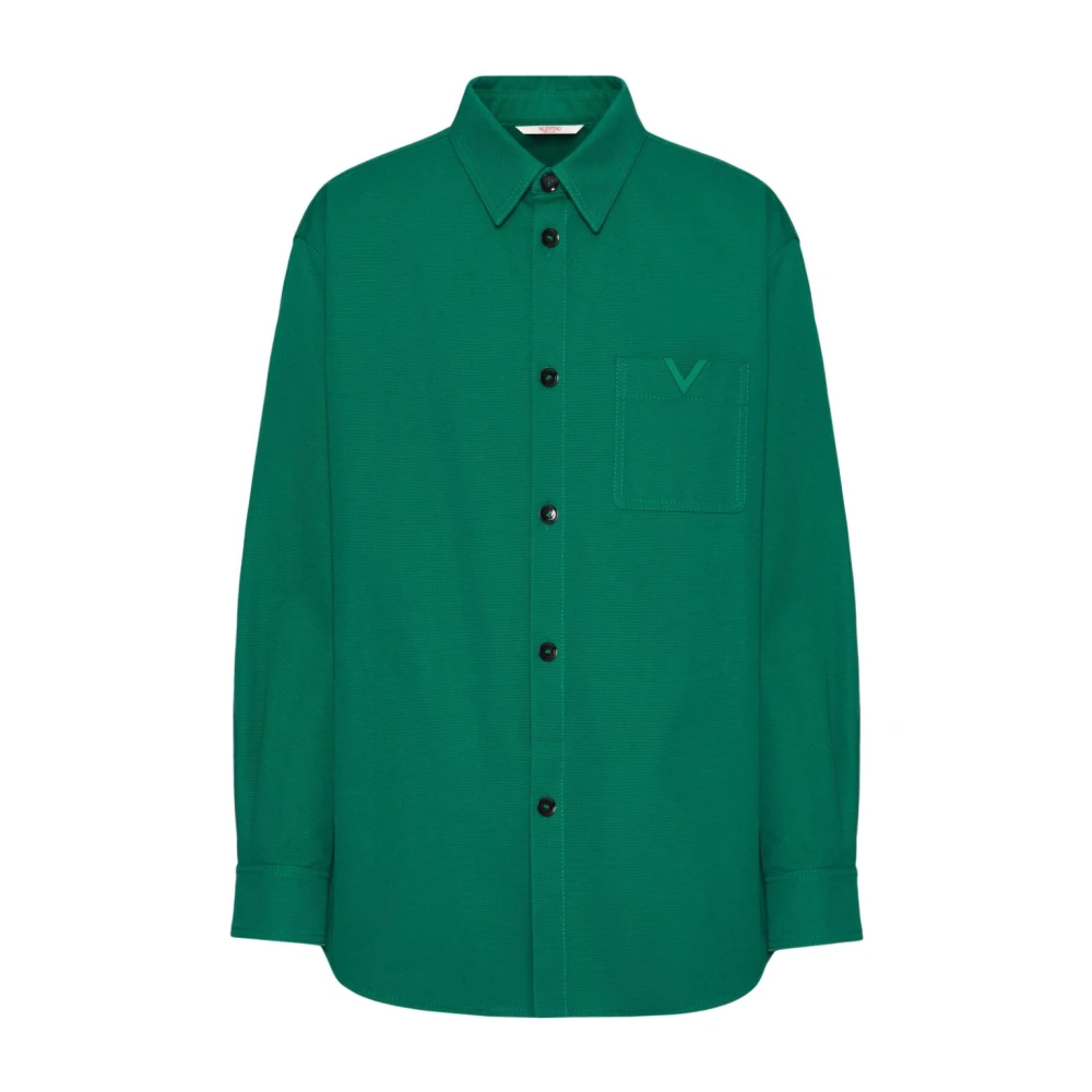 Valentino Casual Shirts Green Heren