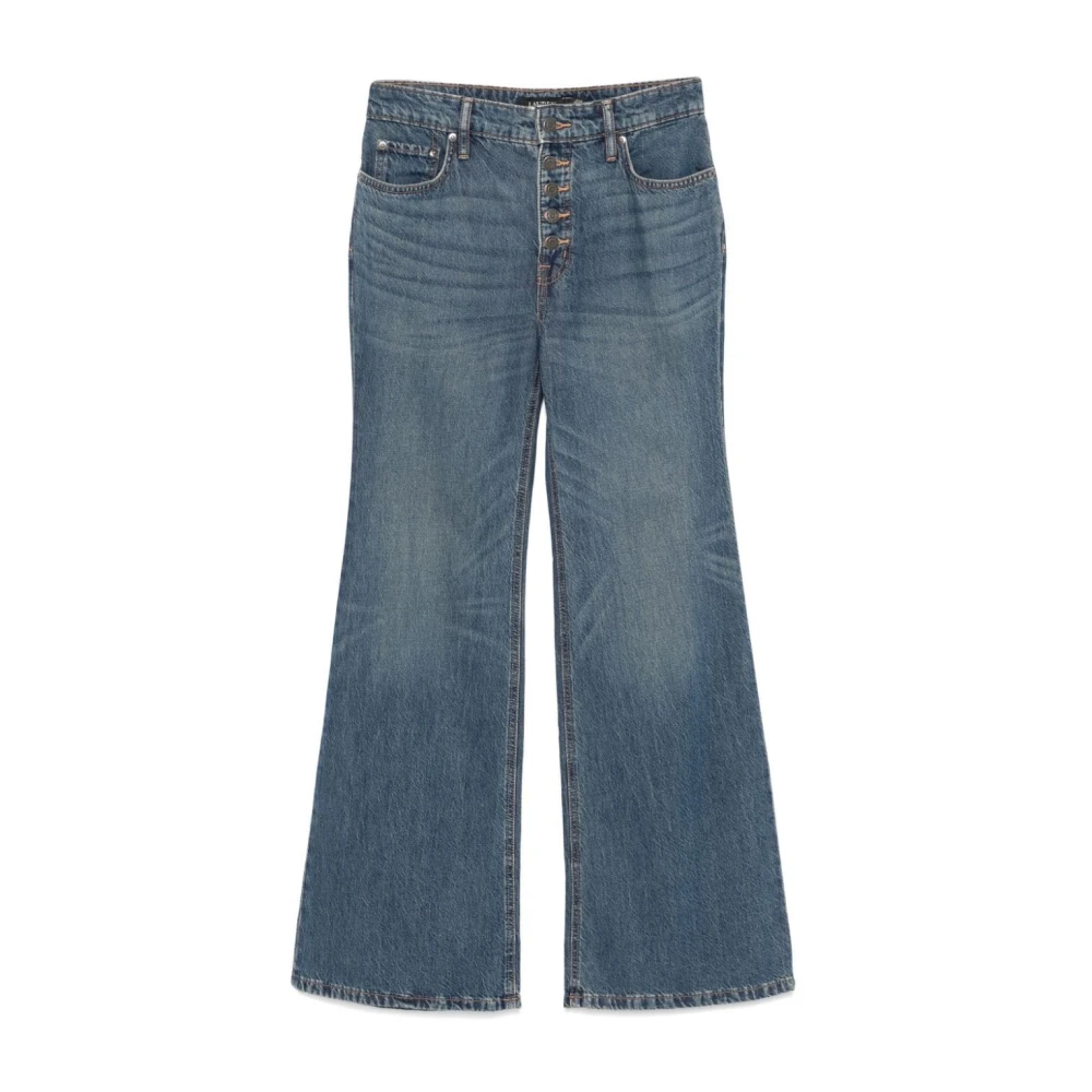 Ralph Lauren Retro flare volledige lengte flare Blue Dames