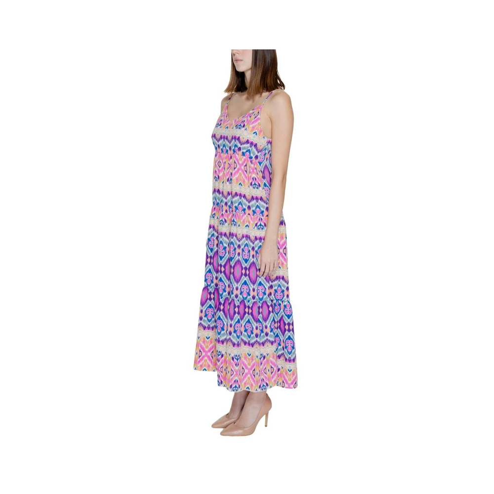 Only Multicolor Lange Jurk Lente Zomer Collectie Multicolor Dames