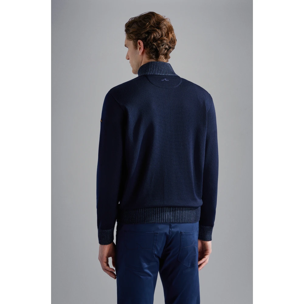 PAUL & SHARK Blauwe Sweaters voor Mannen Blue Heren