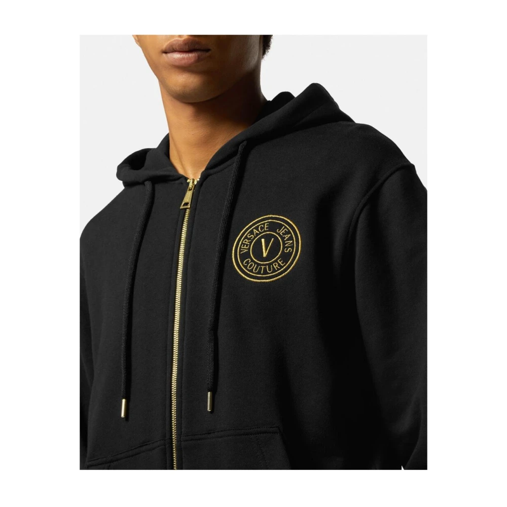 Versace Jeans Couture Stijlvolle Sweatshirts en Hoodies Black Heren