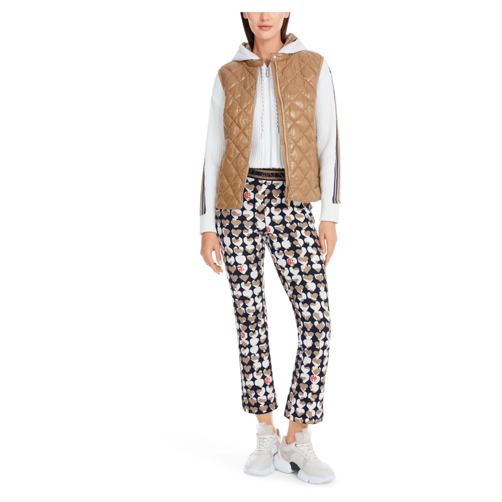 Marc Cain Frederica Easykick Broek Heartbreaker Print Multicolor Dames