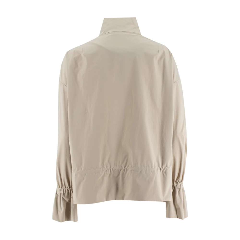 Kiton Stijlvolle jas met trekkoord taille Beige Dames