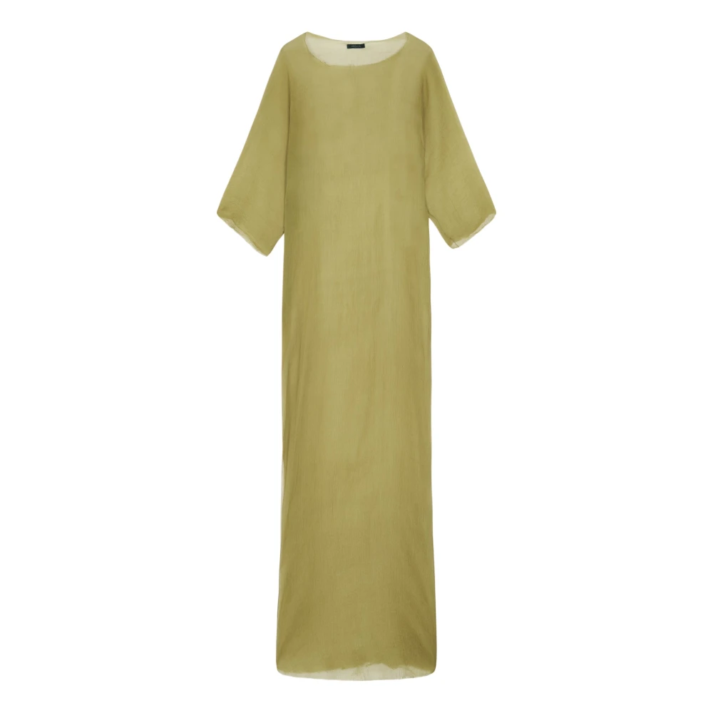 Cortana Women's Green Silk Pistachio Long Dress - Maxi Dresses - L - Dresses