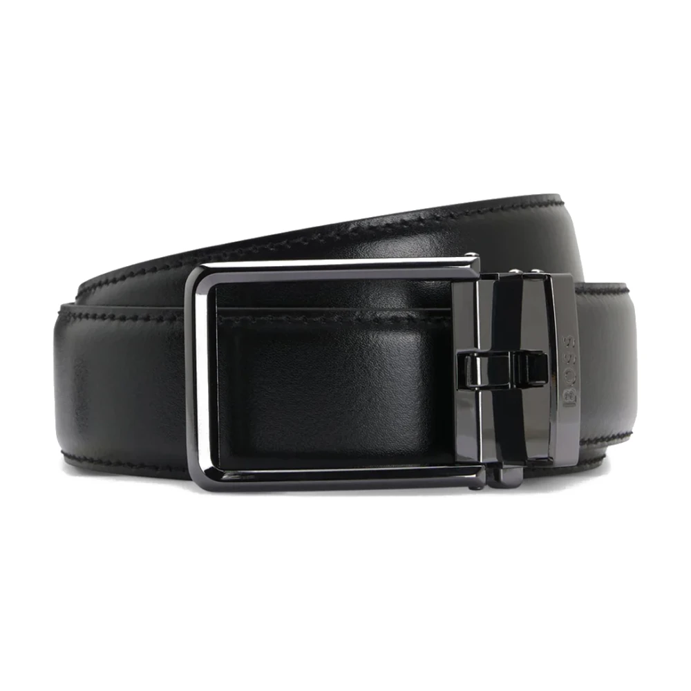 Hugo Men's Black Belts, One Size, Accessories Belt Stylish Design