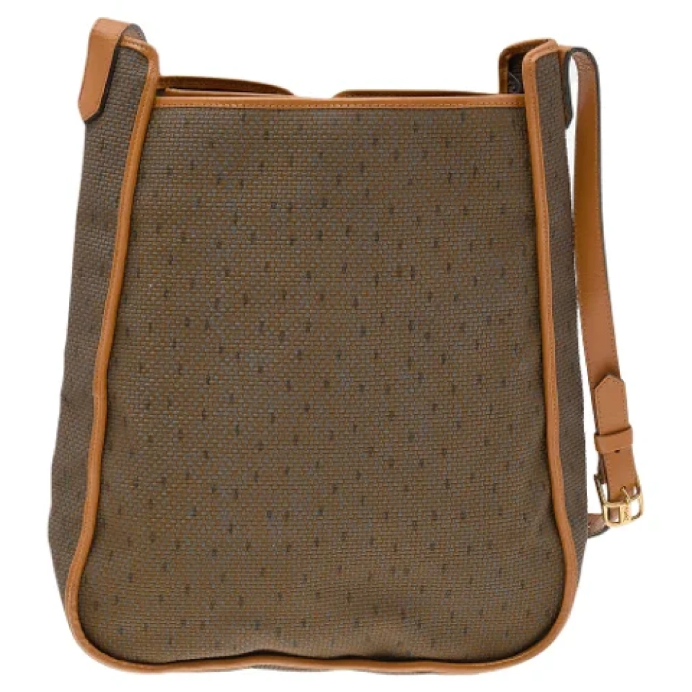 Yves Saint Laurent Vintage Pre-owned Coated canvas shoulder-bags Brown Dames