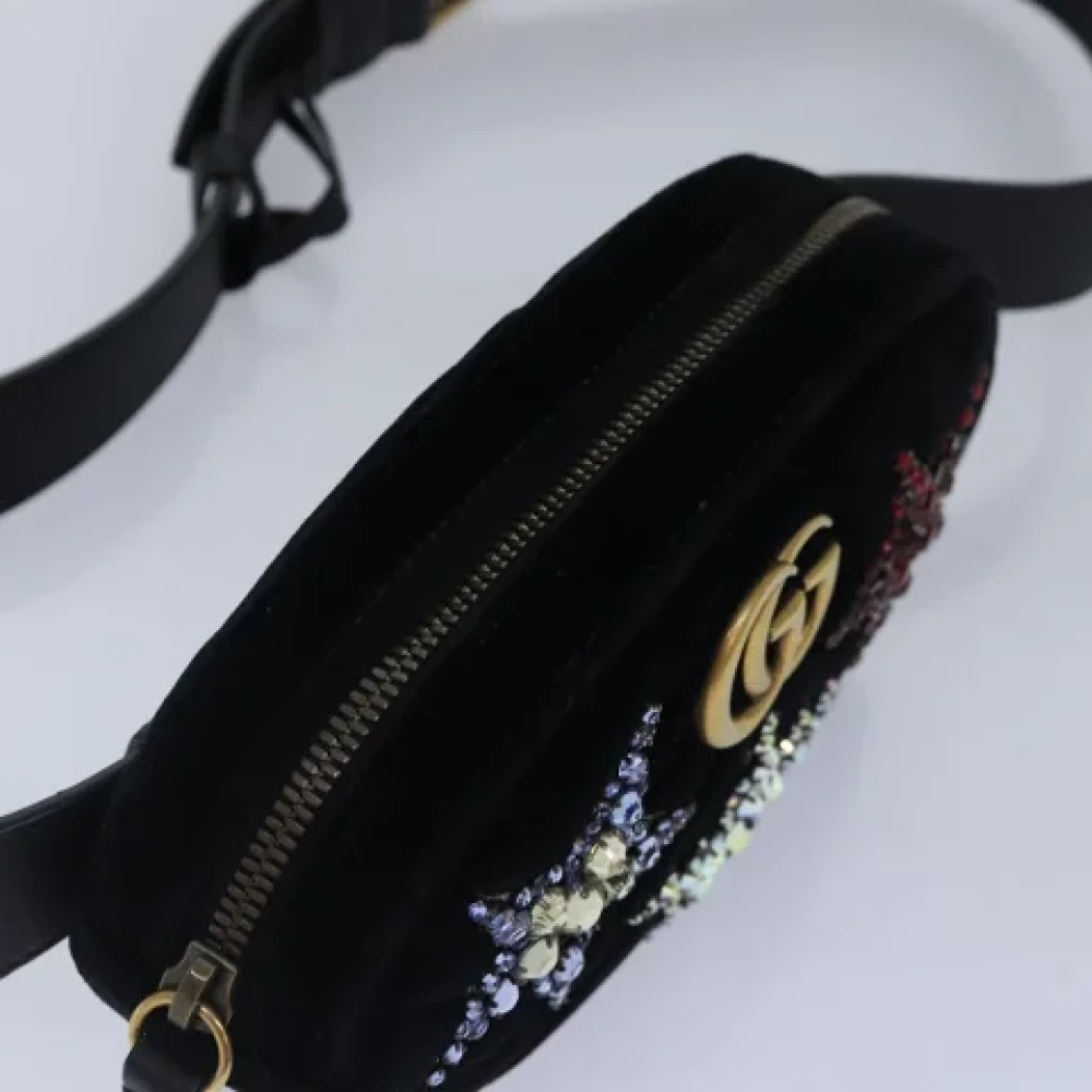 Gucci Vintage Pre-owned Canvas crossbody-bags Black Dames