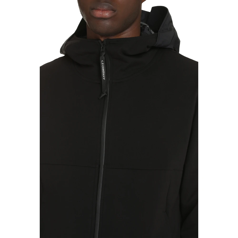 C.P. Company Technische Full Zip Hoodie Black Heren