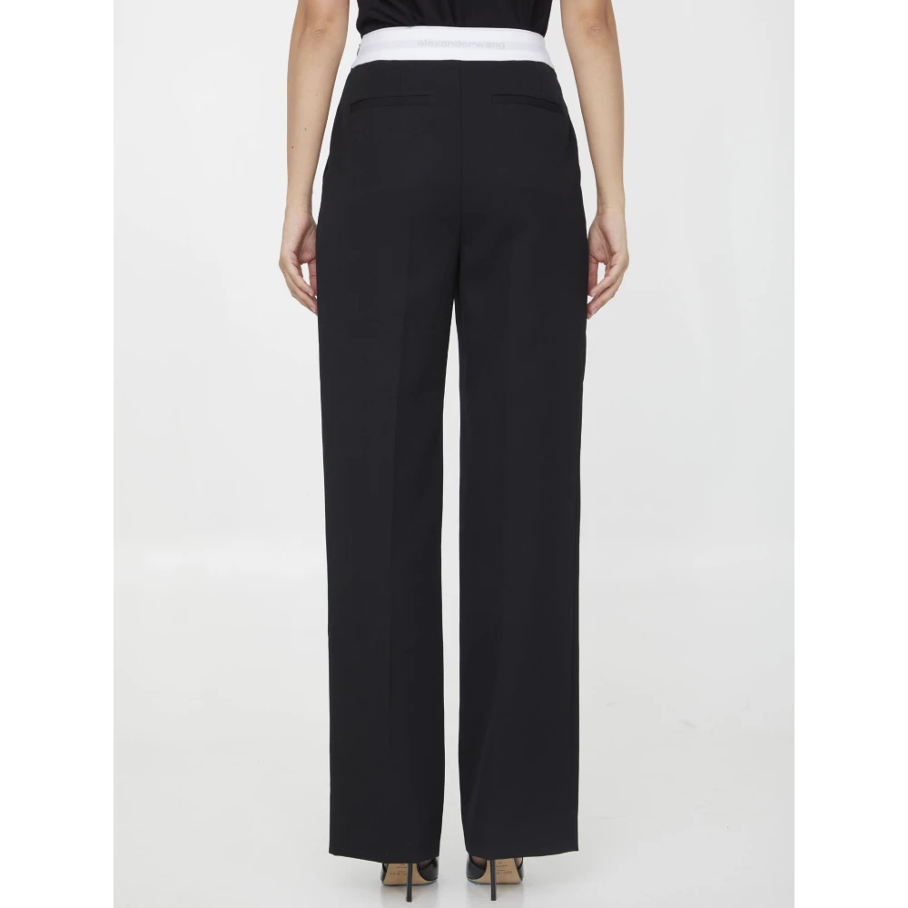 alexander wang Zwarte op maat gemaakte broek voor dames Black Dames