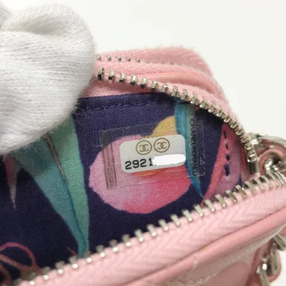 Chanel Vintage Pre-owned Leather chanel-bags Pink Dames