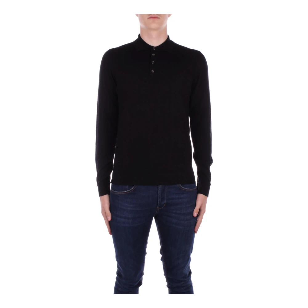 Alpha Studio Zwarte T-shirts en Polos met Logo Black Heren