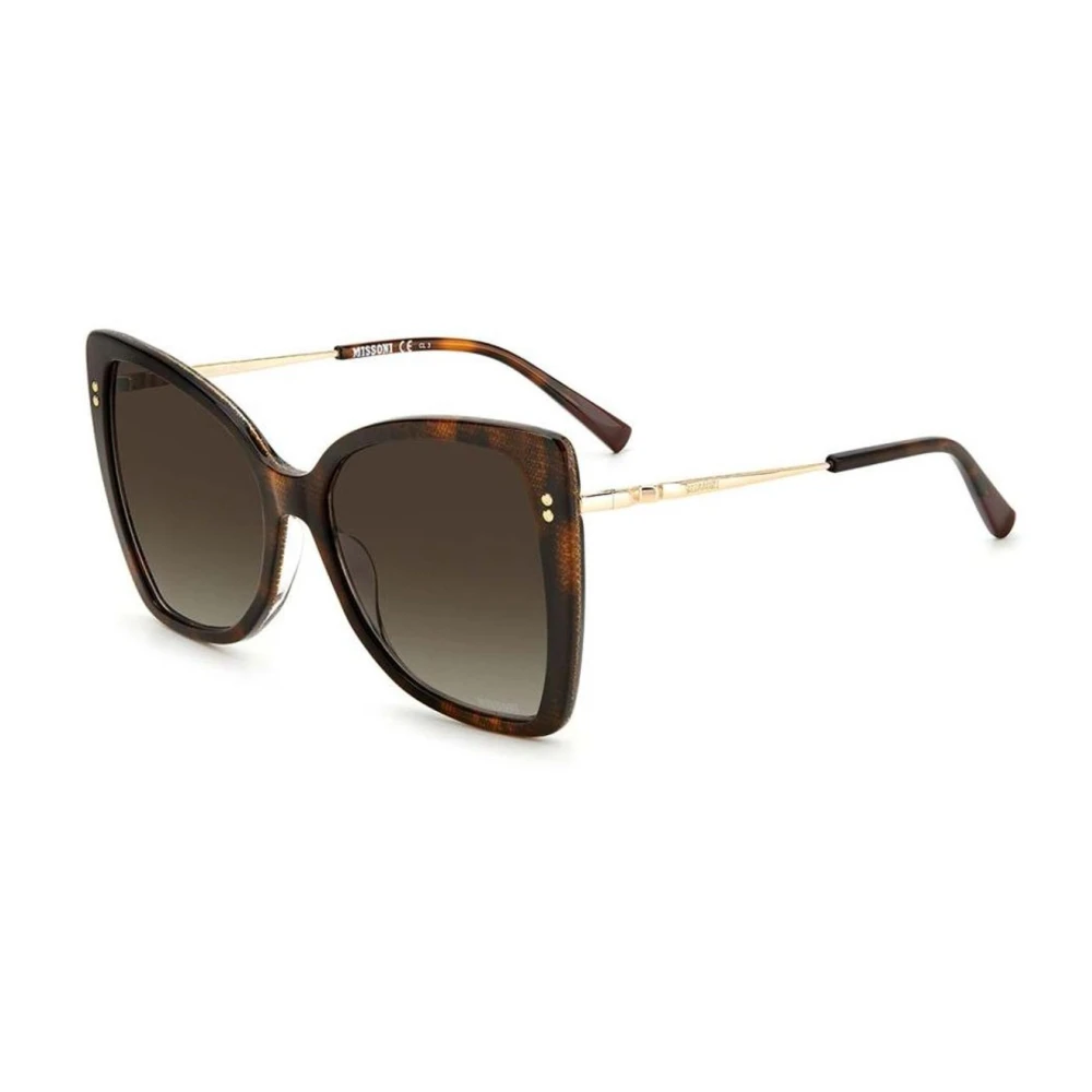 Missoni Women's Brown Sunglasses, One Size, Gradient Metal Sunglasses For