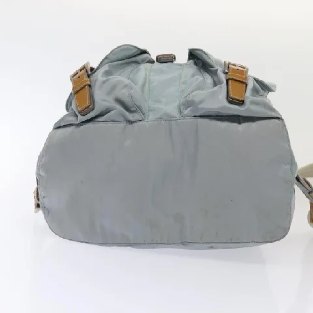 Prada Vintage Pre-owned Fabric backpacks Blue Dames