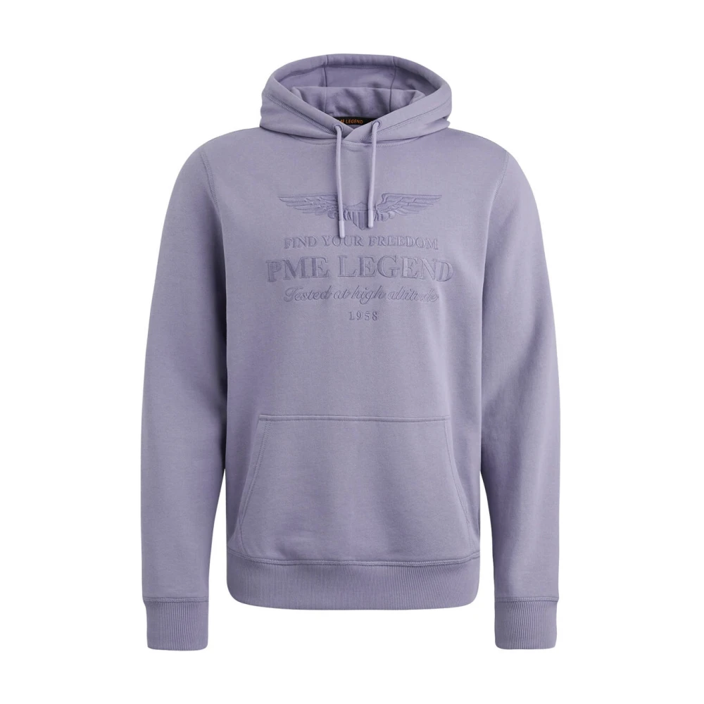 PME Legend Gezellige en Stijlvolle Hoodie van Zacht Materiaal Purple Heren