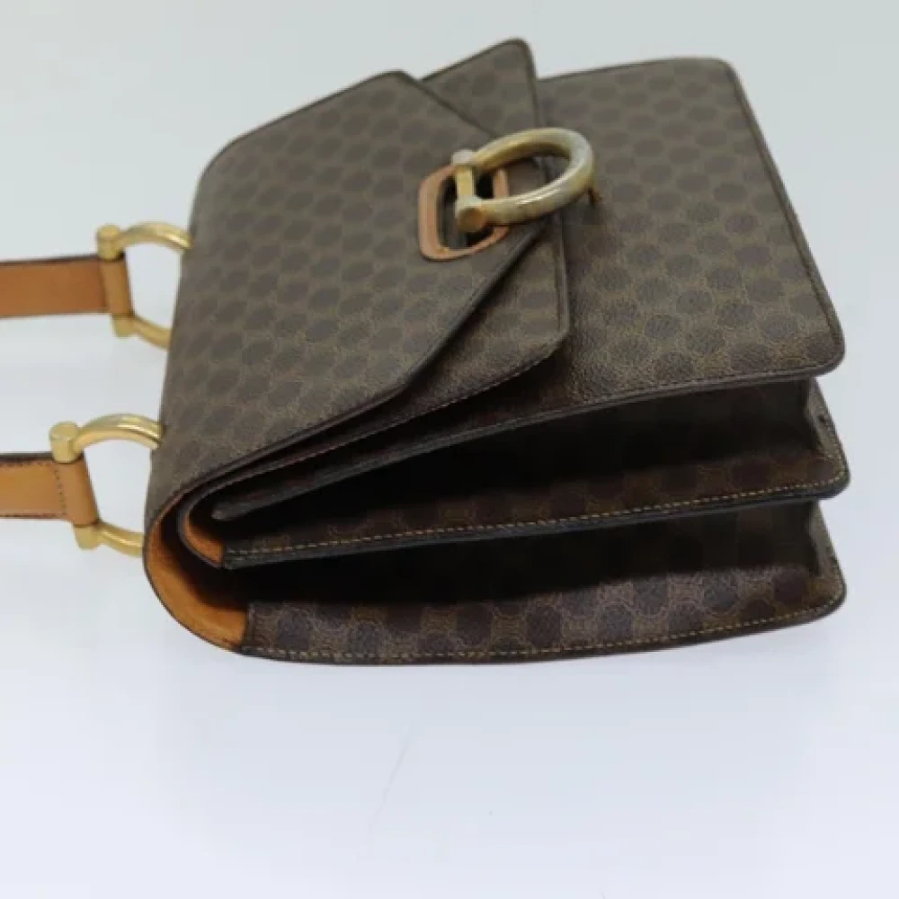 Celine Vintage Pre-owned Leather handbags Brown Dames