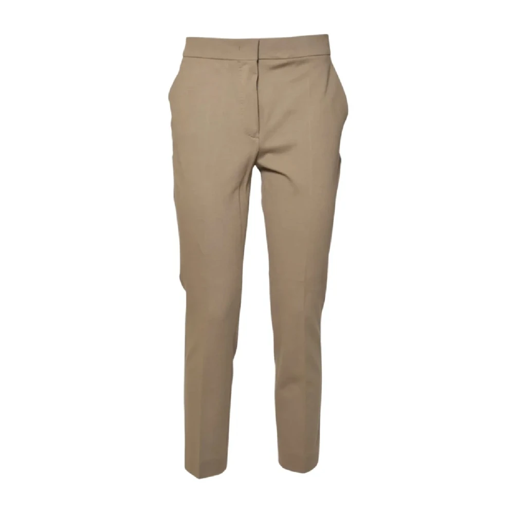 Max Mara Women's Beige Slim-Fit Trousers, S, Chic Pegno Trousers For