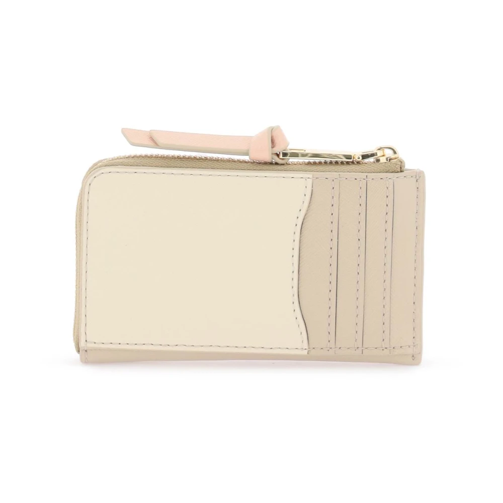 Marc Jacobs Utility Snapshot Top Zip Multi Wallet Beige Dames