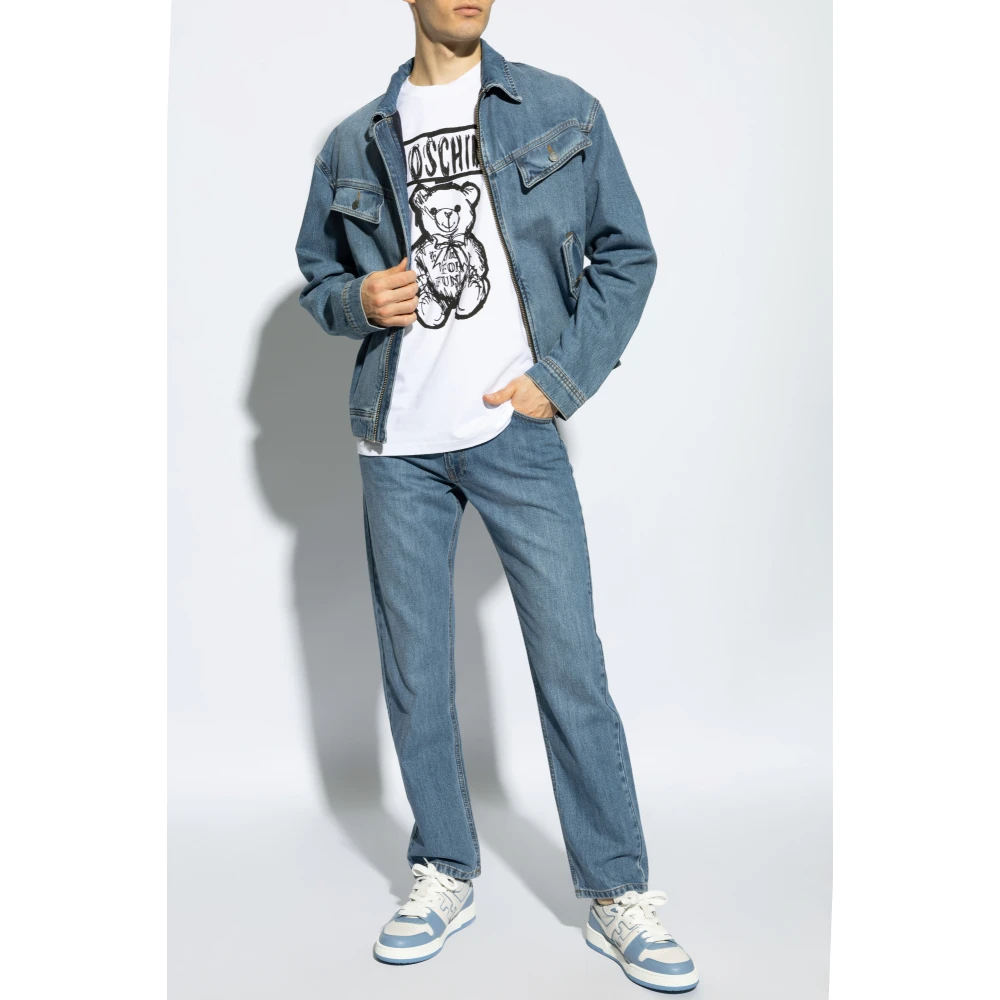 Moschino Jeans met licht toelopende pijpen Blue Heren