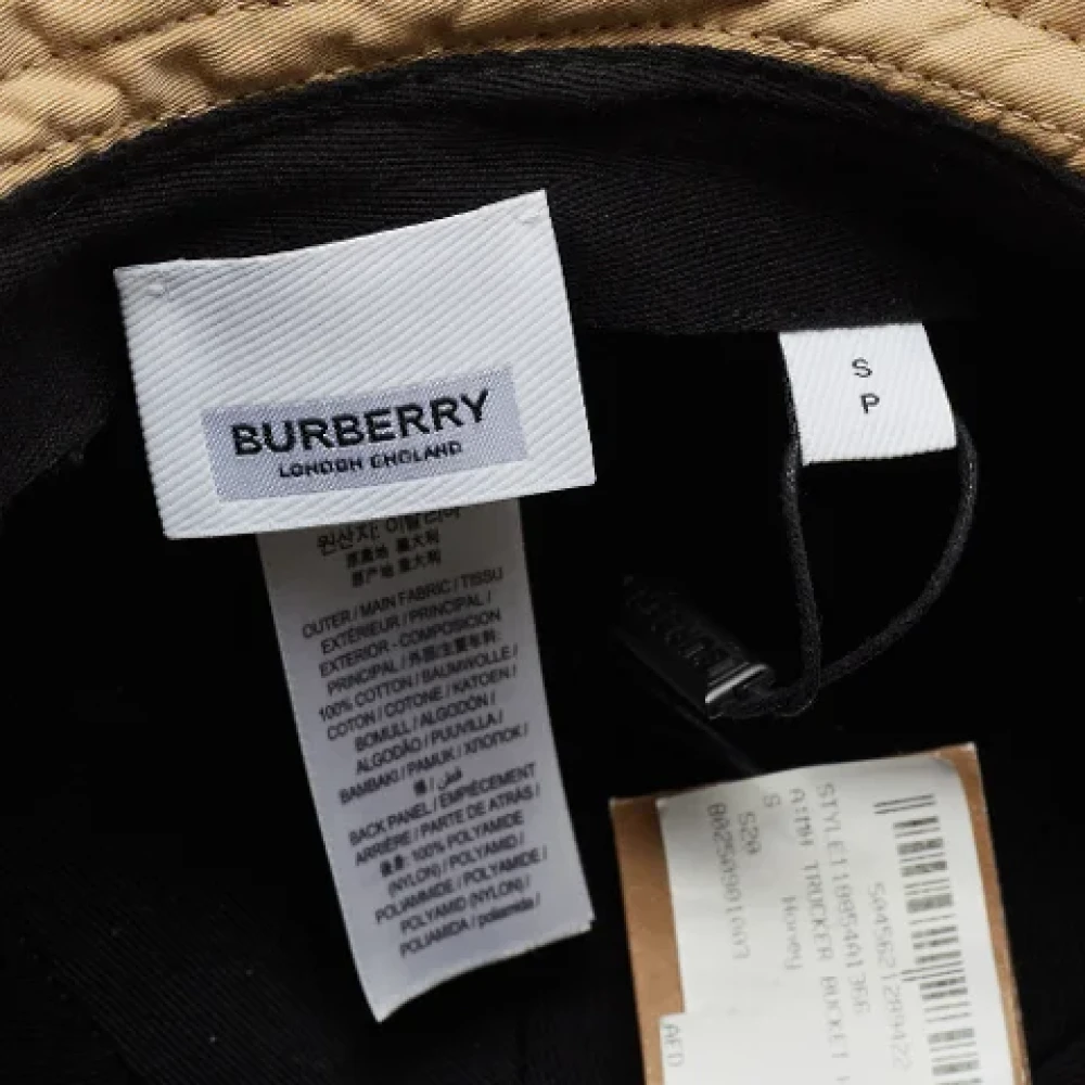 Burberry Vintage Pre-owned Mesh hats Beige Heren