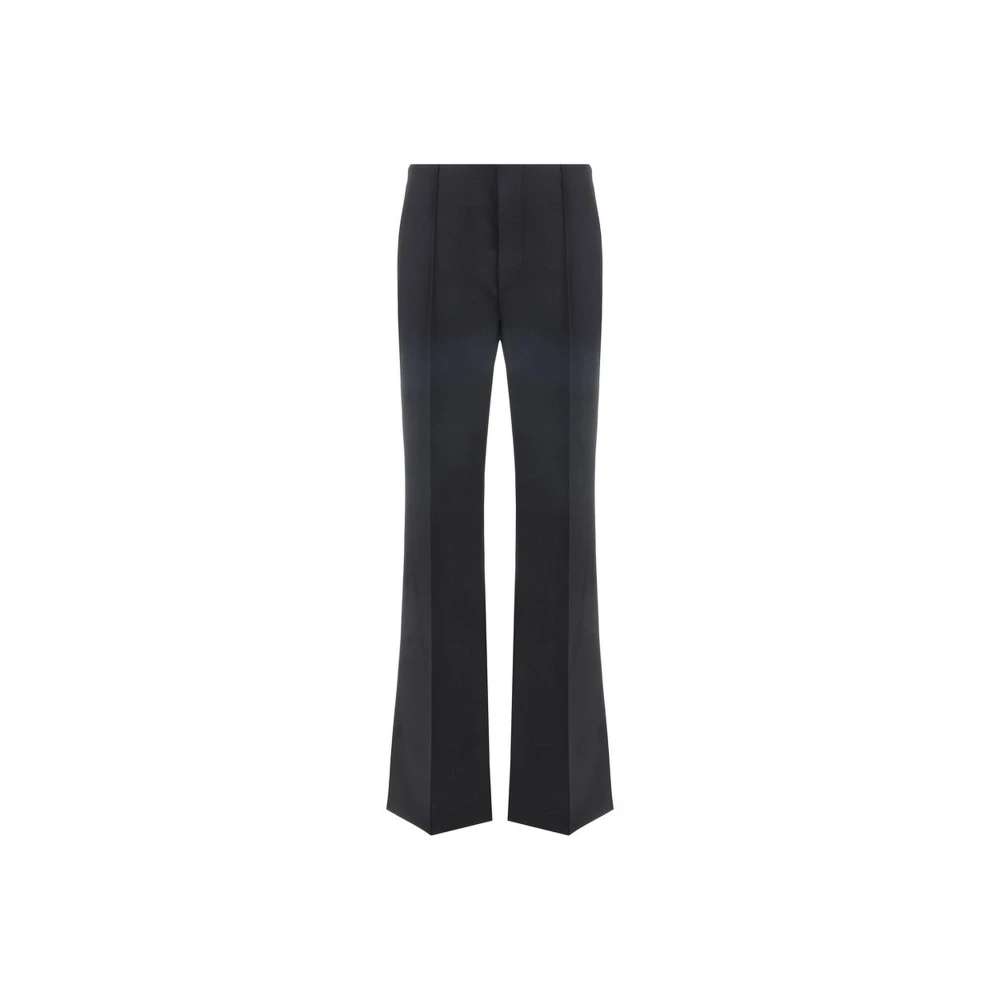 Chloé Asymmetrische Monochrome Wollen Broek Black Dames