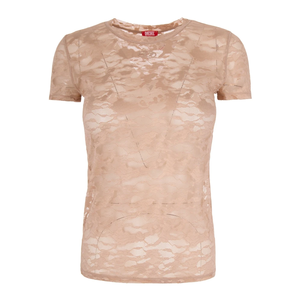 Diesel Vrouw Roze Tops Dames, S, Kasia-Utlt T-Shirt